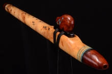 Yellow Cedar Burl Native American Flute, Minor, Low E-4, #G27G